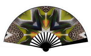 WinterPrint Feathers Silk Hand Fan